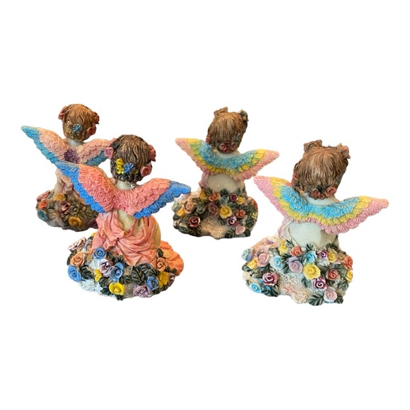 Lot of 10 adorable little resin angels - Picture 7 of 7